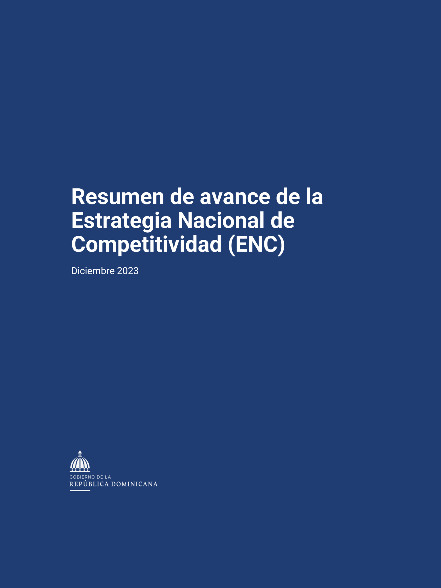 Resumen Informe Seguimiento Estrategia Nacional de Competitividad ...